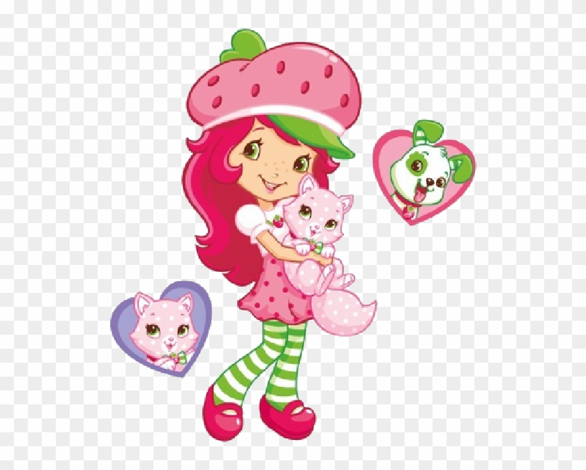Strawberry Shortcake And Custard Cartoon Images - Happy Valentines Day Sister Strawberry Shortcake #1222741