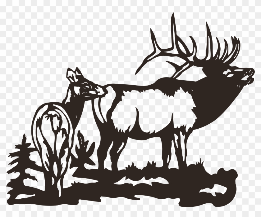 92 - Castlecreek Elk Metal Wall Art #1222913