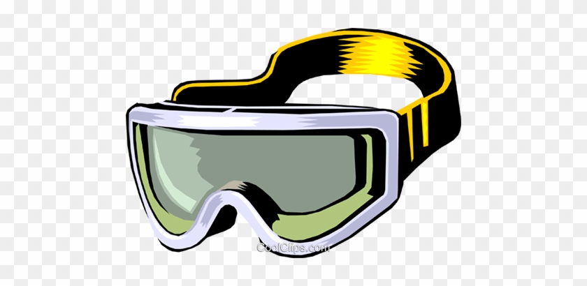 Skiing Goggles Royalty Free Vector Clip Art Illustration - Drawings Of Ski Goggles #1222919