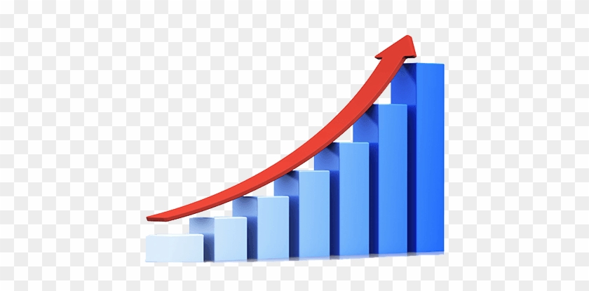 Blue Growth Graph - Growth Transparent Png #1222958