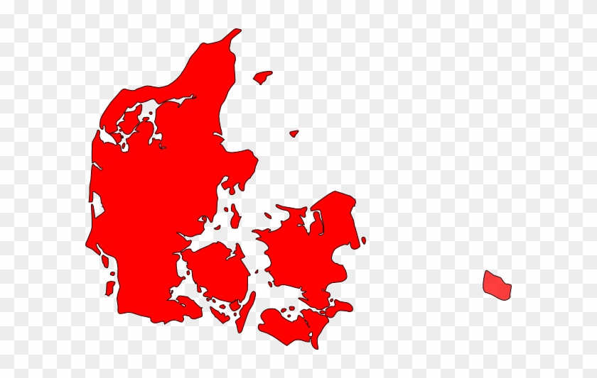 Denmark Clip Art At Clker - Denmark Map Clipart #1223032