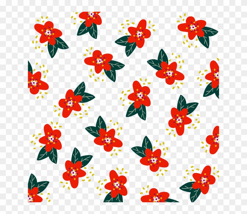 Floral Design Flower Poinsettia Red Pattern - Floral Design #1223101
