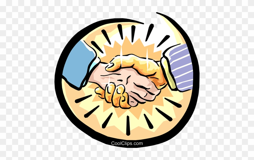 Shaking Hands Royalty Free Vector Clip Art Illustration - Handshake #1223695