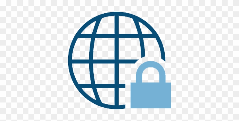 Cybersecurity - Globe Icon #1223697