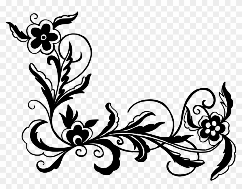 Vector Floral Design Png Download - Corner Vector Png #1223888