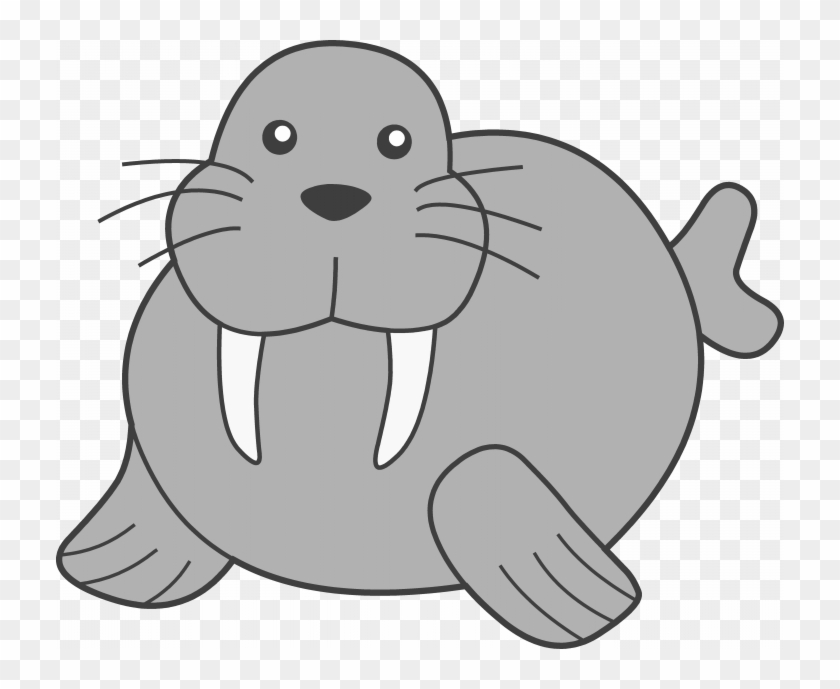 Walrus Coloring Pages Clip Art Library Arts Related - Walrus Clip Art #1223979