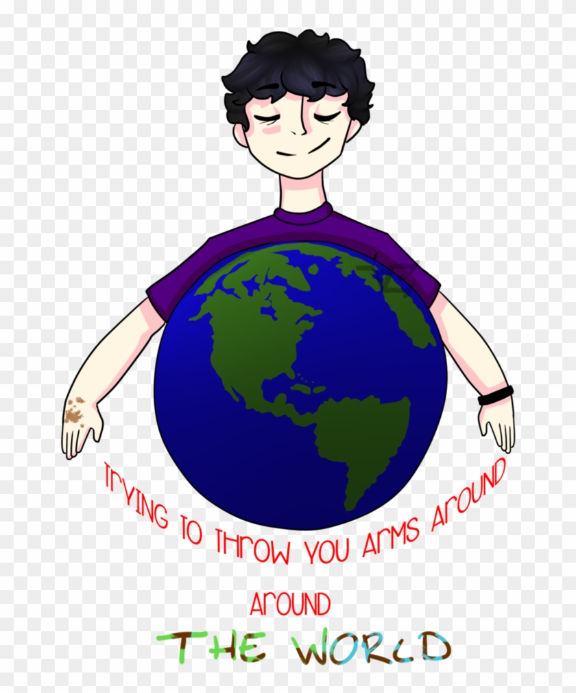 Trying To Throw Your Arms Around The World By Vinnyarts - Earth #1223984