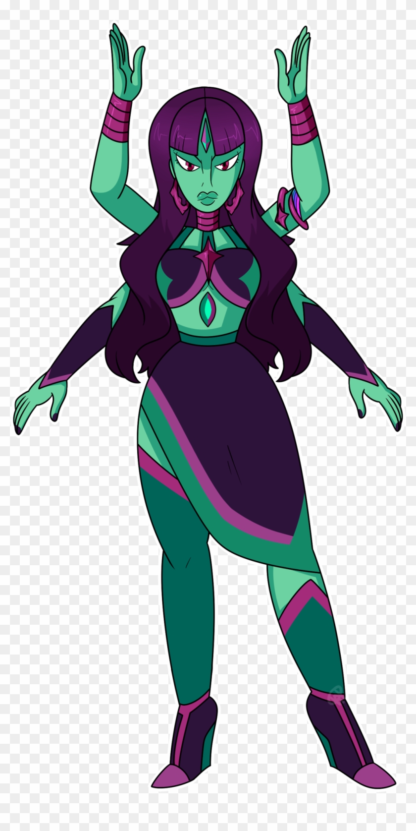 Suoc Gem Fusion Flourite By Xombiejunky On Deviantart - Fusion Crystal Gems Oc #1223997