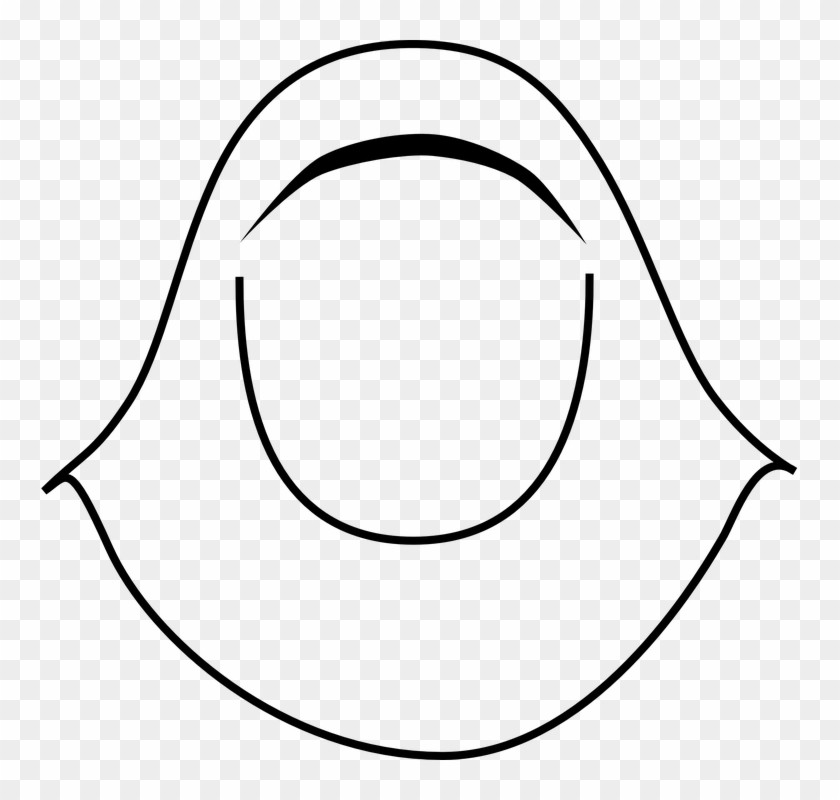 Scarf Clipart Head - Hijab Clipart #1224004