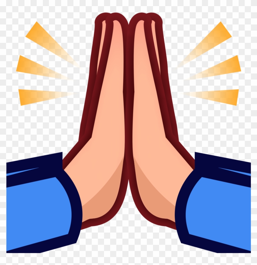 Emoji Praying Hands Prayer High Five Emoticon - Emoji High Five Png #1224005