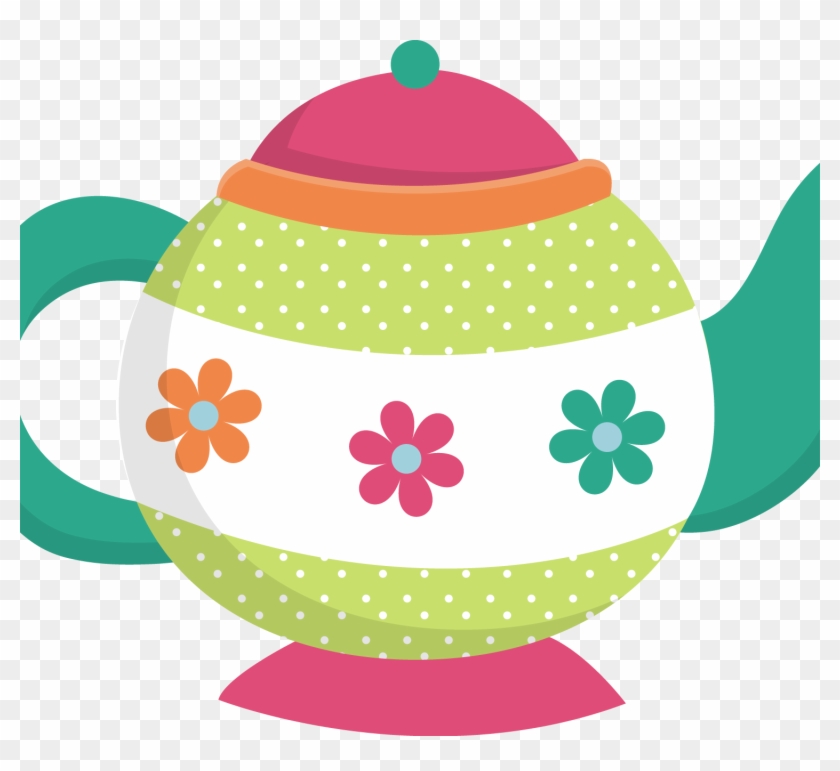 Teapot Clip Art Clipartsco Garden Tea Party Clip Art - Polka Dot Teapot Clipart #1224008