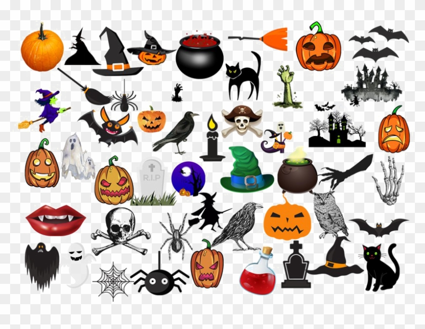 Halloween Elements Png Clipart - Free Vector Graphics #1224036