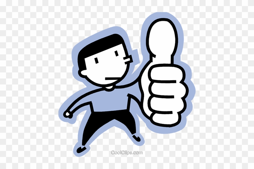 Man Giving A Thumbs Up Royalty Free Vector Clip Art - Thumbs Up Clip Art #1224046