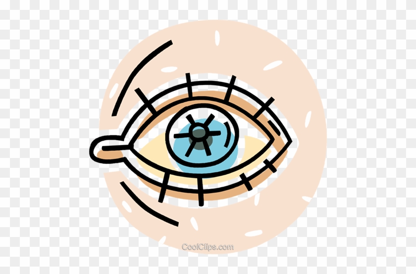 Human Eye Royalty Free Vector Clip Art Illustration - Circle #1224062