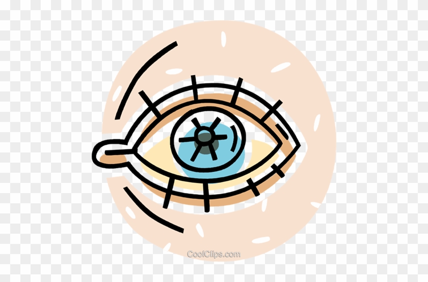 Human Eye Royalty Free Vector Clip Art Illustration - Circle #1224062