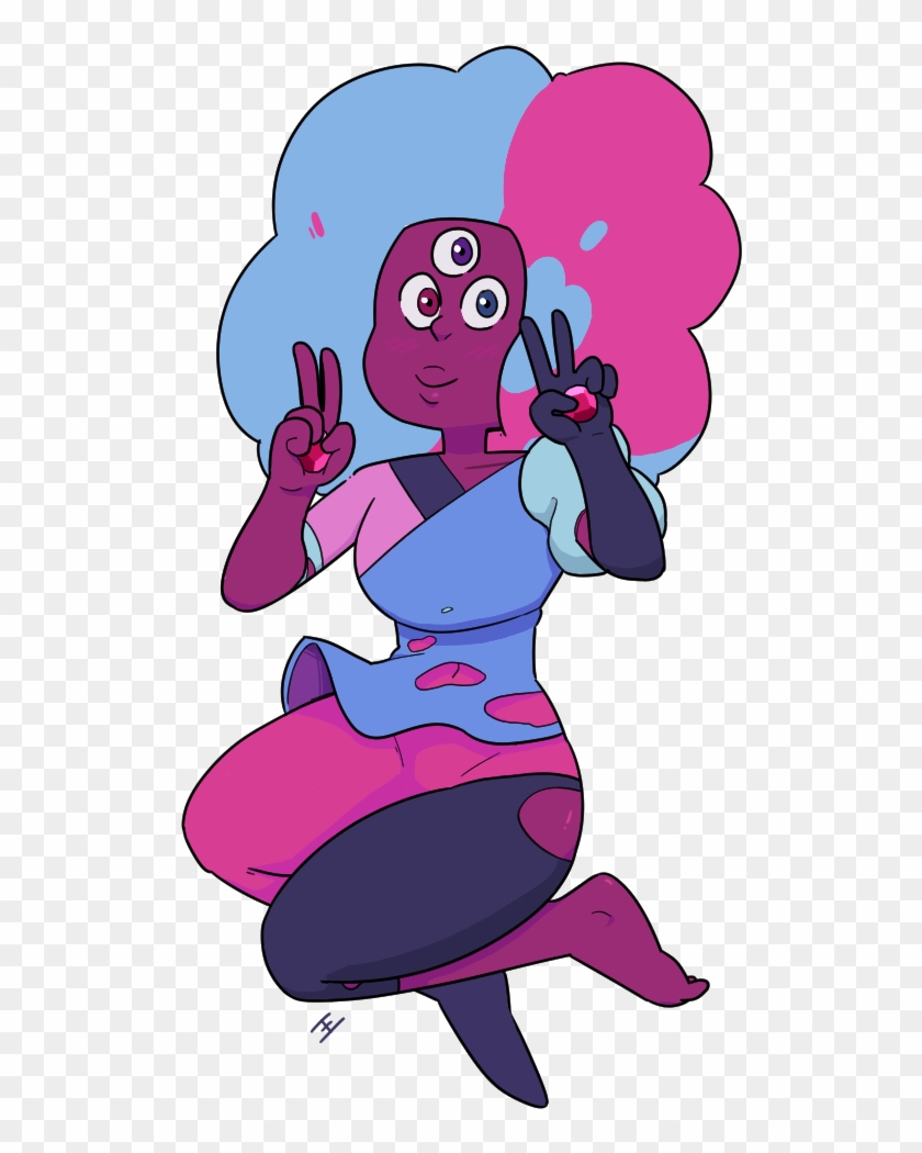 Pink Purple Vertebrate Fictional Character Violet Cartoon - Fusão De Steven Universo #1224071