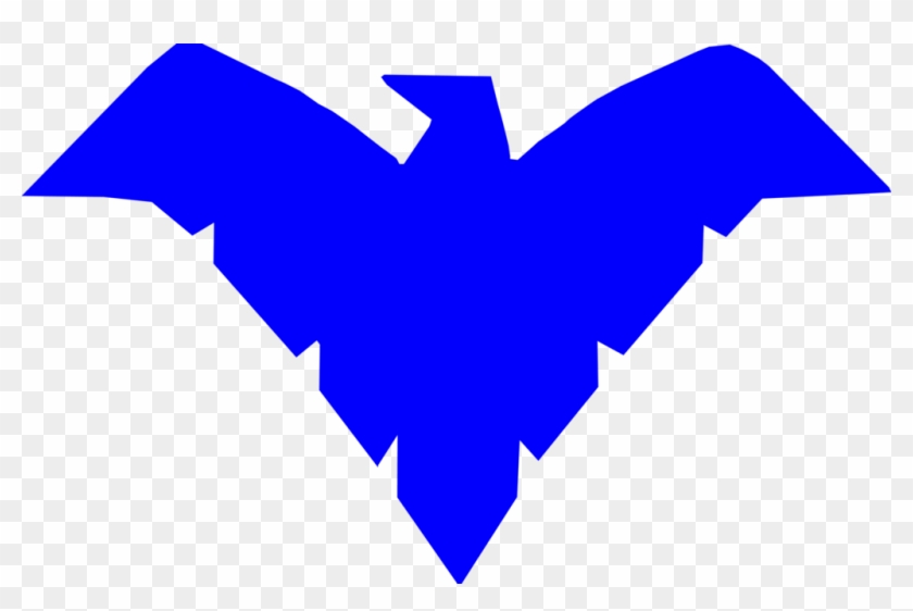 Nightwing Vector Dick 1 By Dickiejaybird - Nightwing Symbol Png #1224082
