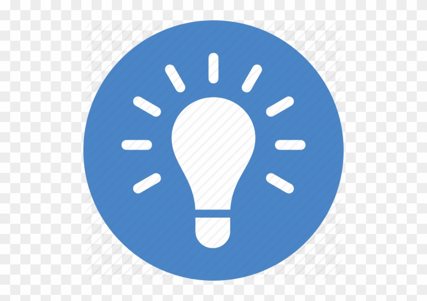 Free Light Bulb Icon Blue - Light Bulb Icon Blue #1224189