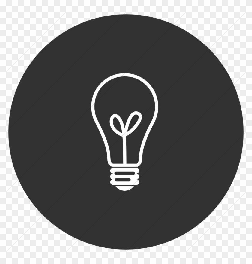 Light Bulb Icon Black And White Download - Bright Idea Card #1224195