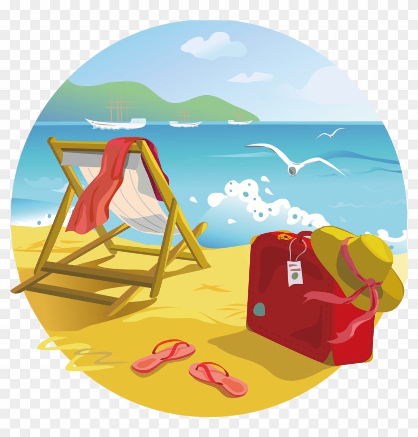 Tropical Islands Resort Beach Summer Clip Art - Summer Clip Art Beach #1224332
