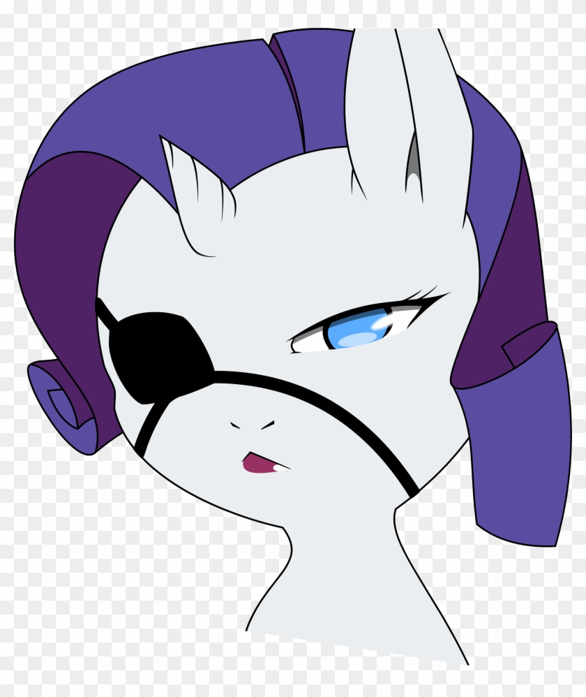 Eyepatch Rarity By Cold Blooded Twilight Vector By - Cartoon #1224413
