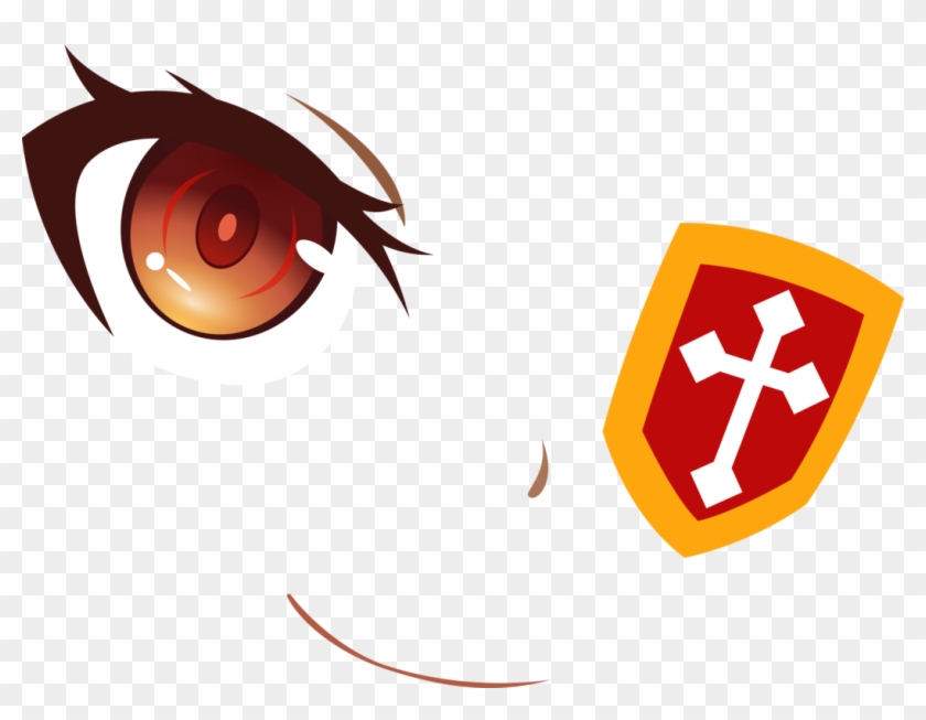 Orange Eye Eyepatch Smile - Eyepatch #1224441