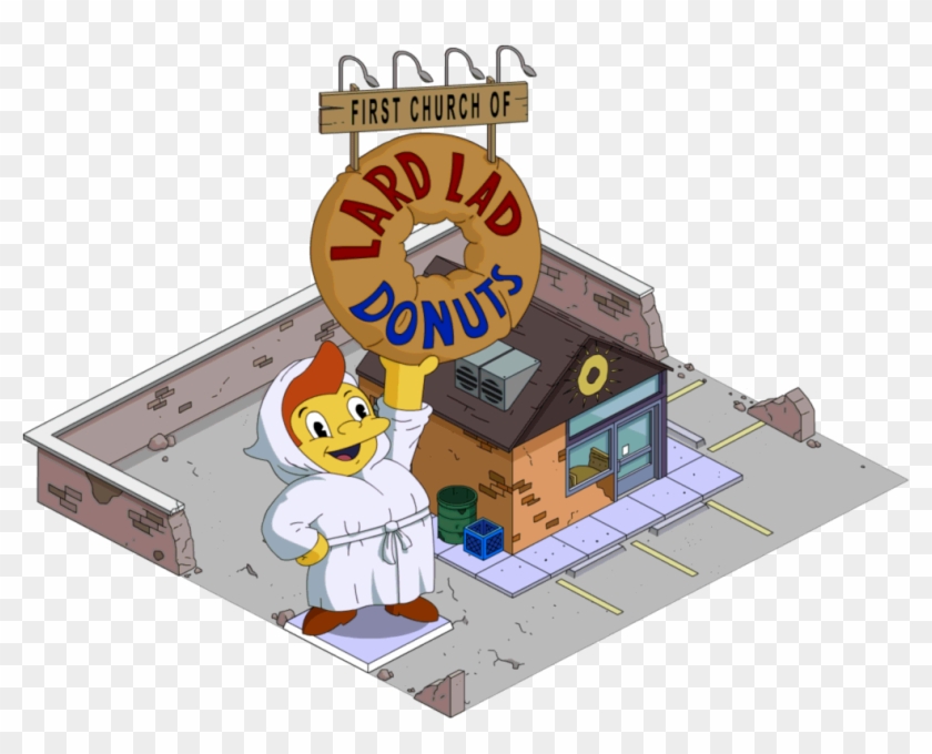 First Church Of Lard Lad Tapped Out - Simpsons Lard Lad Donuts #1224468
