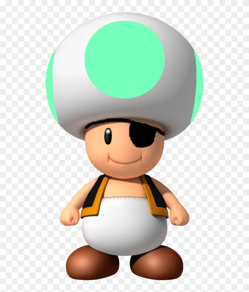 Eyepatch Toad - Mario Bros Wii Blue Toad #1224483