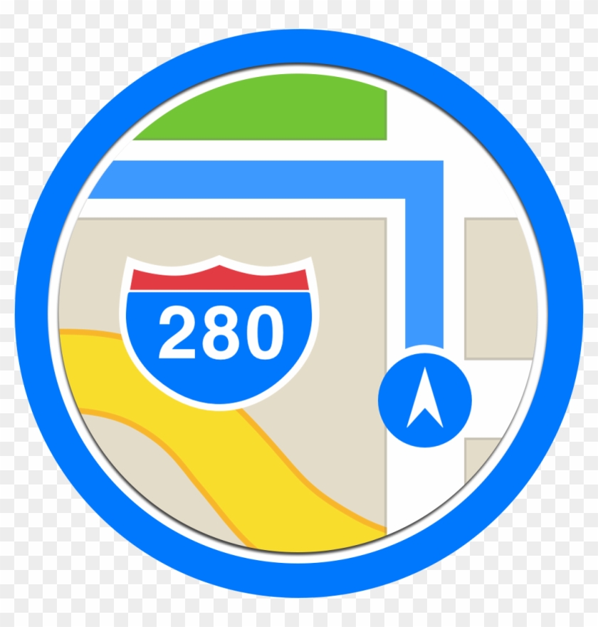 Maps Icon - Circle Icons - Google Maps Circle Icon #1224500