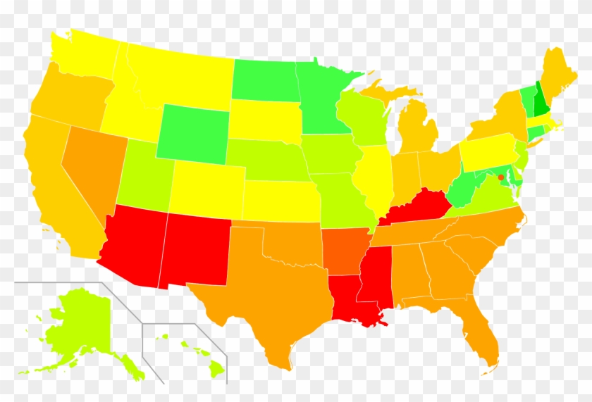 Open - Us States By Political Party #1224578