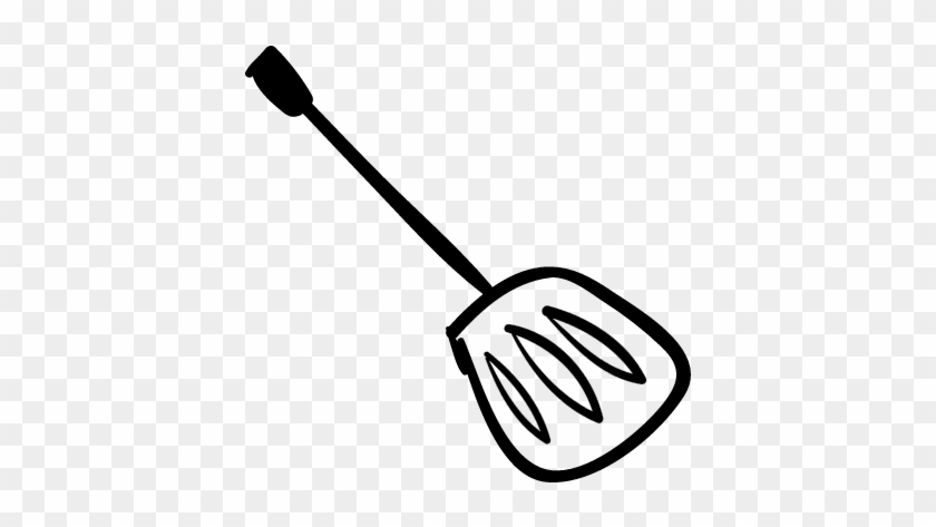 Slotted Turner Hand Drawn Kitchen Utensil Vector - Cooking Tools Drawing Png #1224629