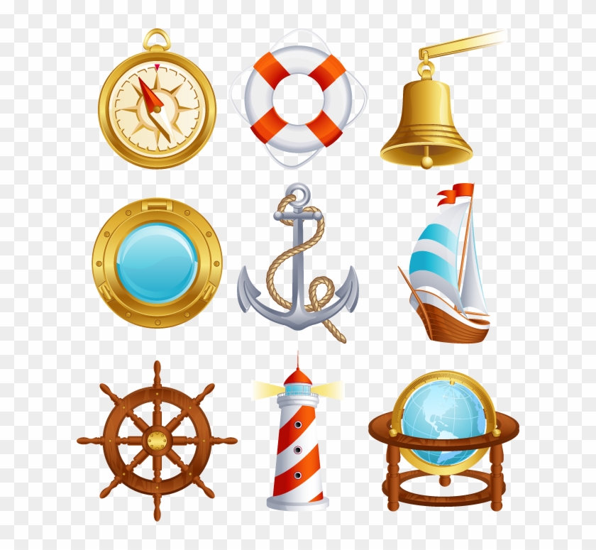 Nautical Theme Vector Material - Nautical Theme Vector Material #1224637