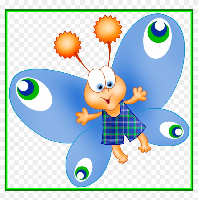 Best Detskij Sad Trsene Klipart Clip Art And Pict For - Cartoon Butterfly #1224642