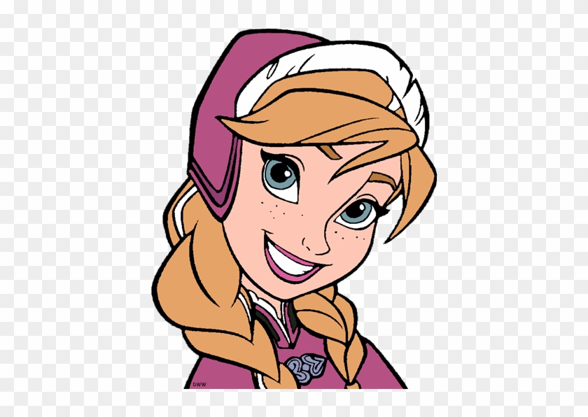 Frozen Clip Art - Anna Frozen Coloring Page #1224687