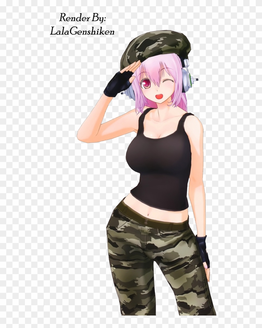 Anime Girl Military Render By Lalagenshiken - Military #1224741