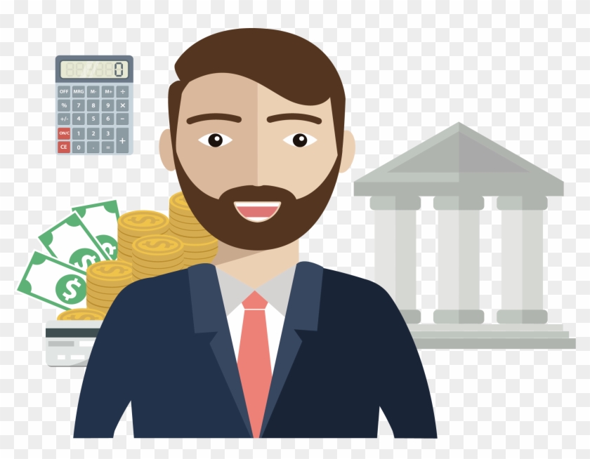 Banker - Bank Entrepreneur - Banker Vector #1224931