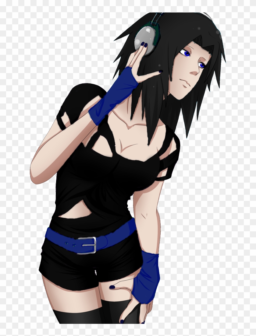 Anime Girl With Black Hair By Ivydroid - Short Black Hair Anime Girl #1224982