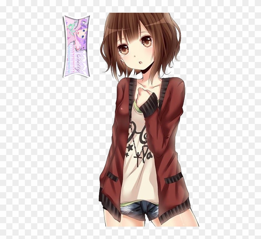 Brown hair anime school girl earphones school uniform Anime HD phone  wallpaper  Peakpx