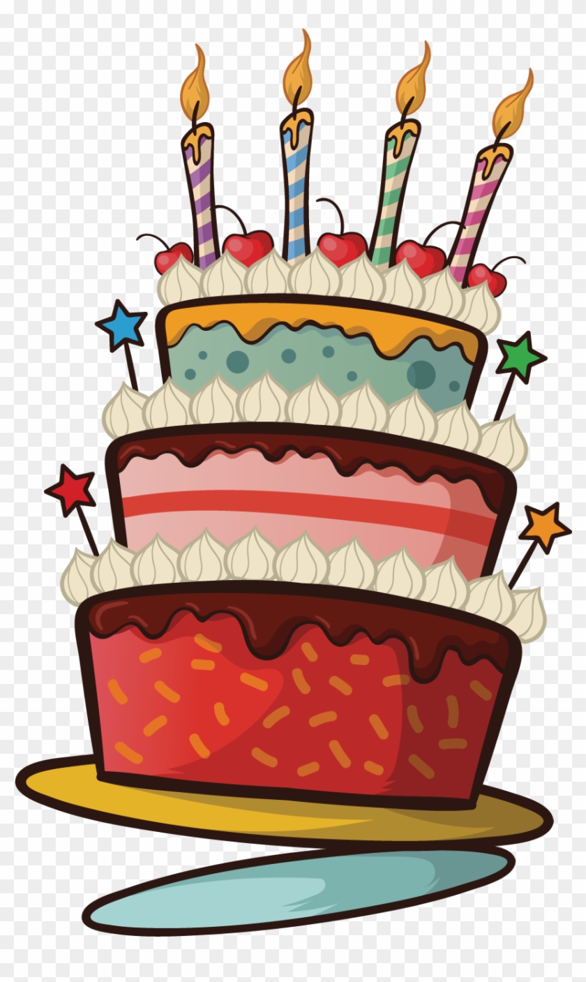 Pastel De Cumpleaños, Pastel De Decoración De Pasteles - Birthday Cake -  Free Transparent PNG Clipart Images Download