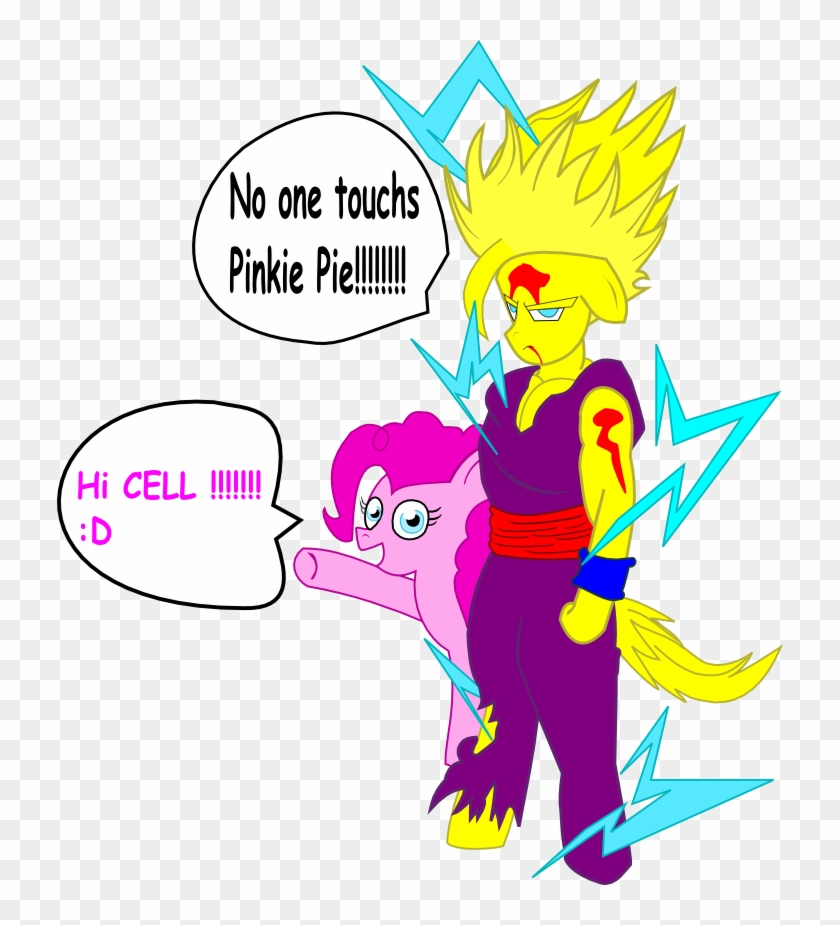 Son Gohan And Pinkie Pie By Fingerdawg - Cartoon #1225065