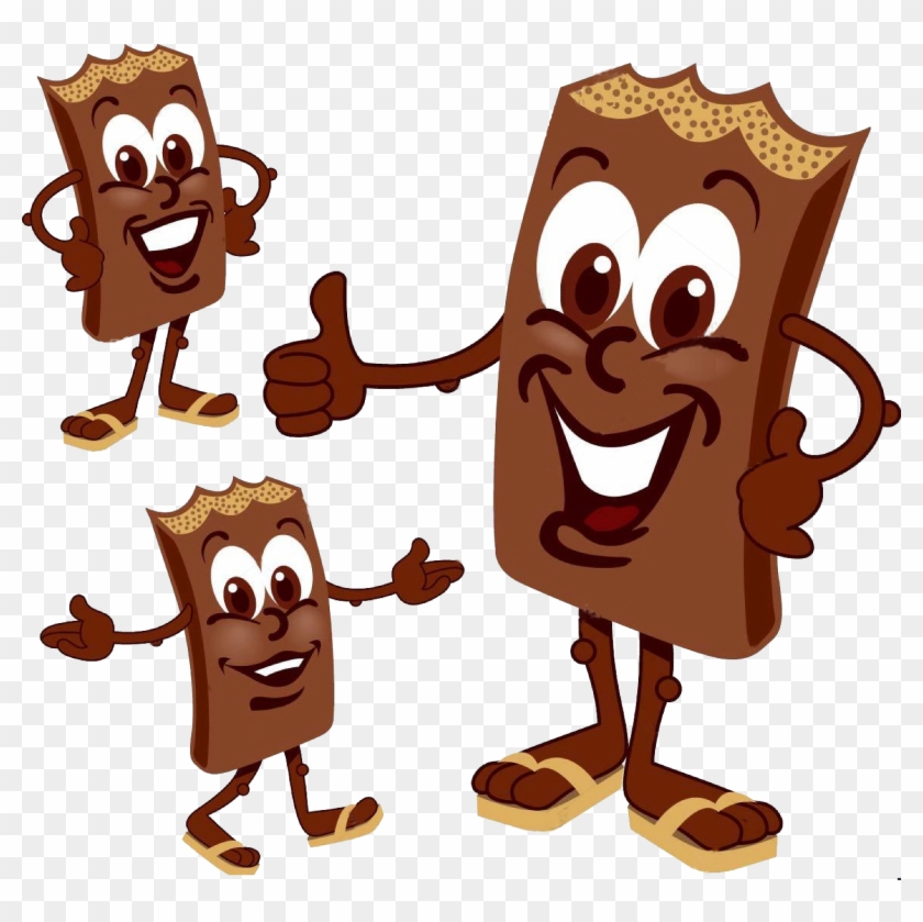 Chocolate Bar Chocolate Cake Cartoon - Chocolate Cartoon Vector #1225103