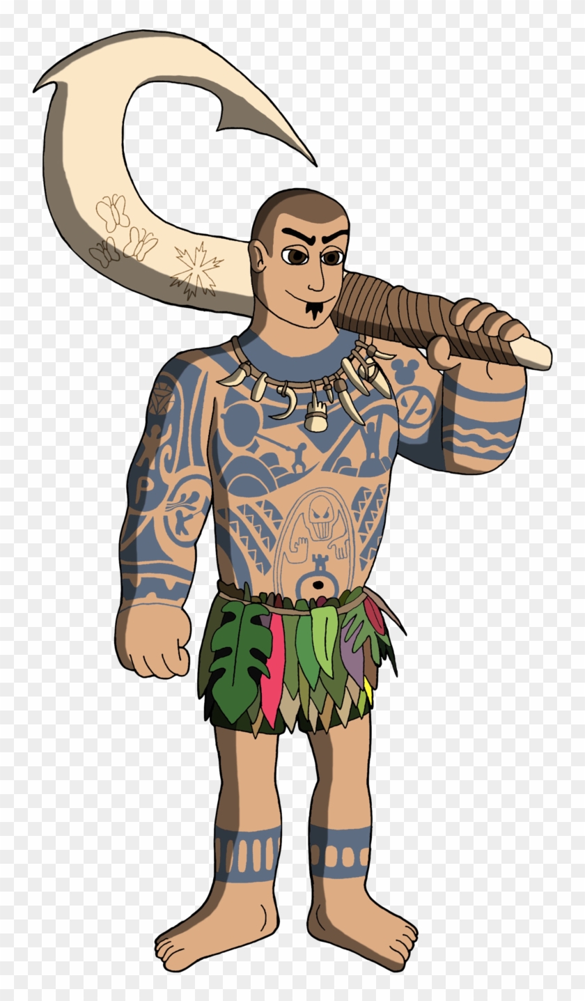 Ralphie As Maui By Renthegodofhumor Ralphie As Maui - Illustration #1225125