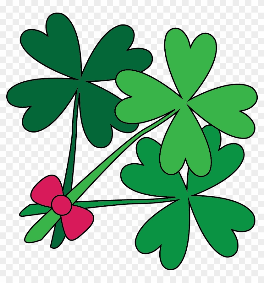 Free Bunch Of Shamrocks Digital Stamp - Shamrocks #1225190