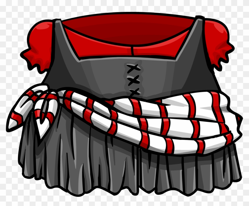 Striped Sash Dress - Club Penguin Rockhopper #1225303
