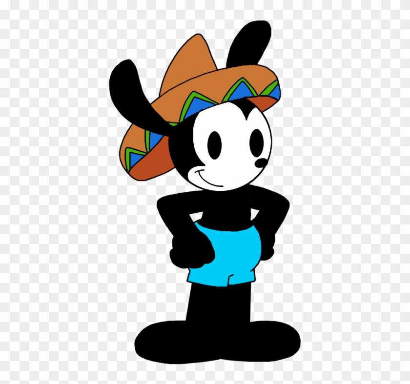 Oswald With Mexican Hat By Marcospower1996 - Cartoon #1225315