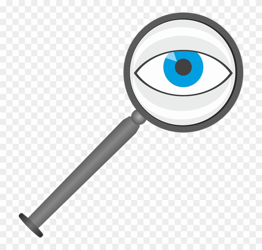 Eye Clipart Magnifying Glass - Ojo Con Lupa Png #1225359