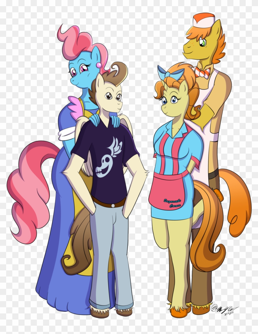 Anbuelite5, Cake Family, Carrot Cake, Clothes, Commission, - Mlp Pound Cake And Pumpkin Cake Grown Up #1225424