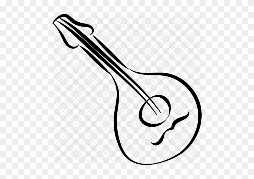Mandolin Icon - Bandolim Vetor #1225431