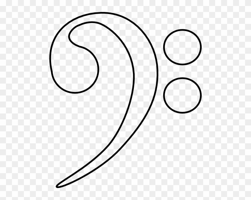 Bass Clef Coloring Page #1225495