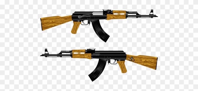 Ak 47 Rifle Vector De La Imagen - Ak 47 Silhouette #1225553